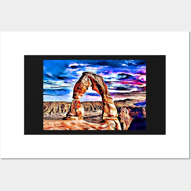 Arches National Park Utah Delicate Arch Landscape Wall Art by BubbleMench